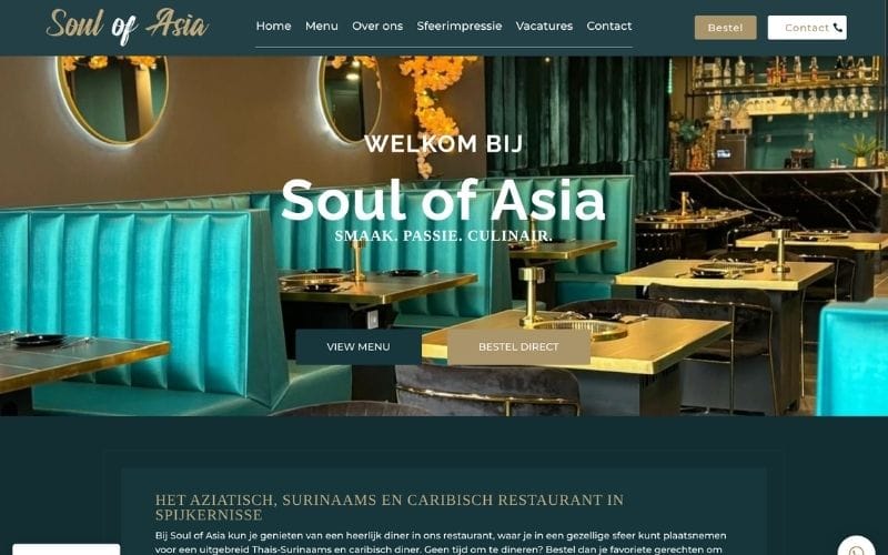 Website laten maken restaurant horeca