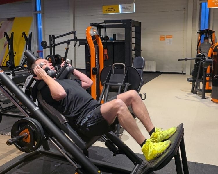 Personal training leg press MBE Almere