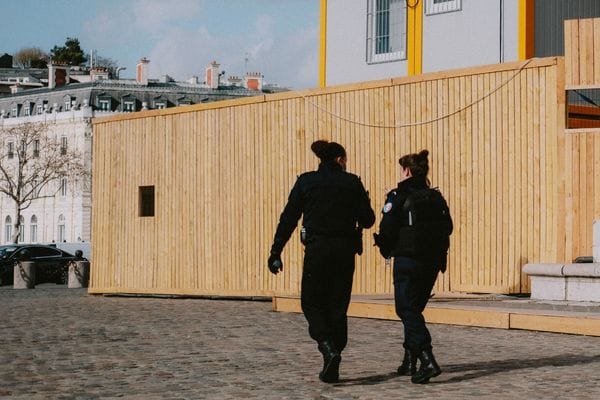 Beveiliging op een bouwplaats