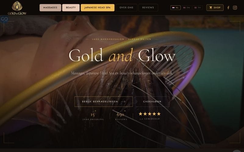 Website Gold & Glow